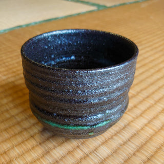 Matcha Mug - Black with Green