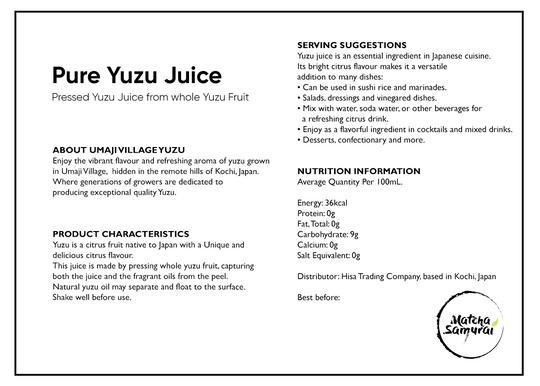 Pure Yuzu Juice – 200mL